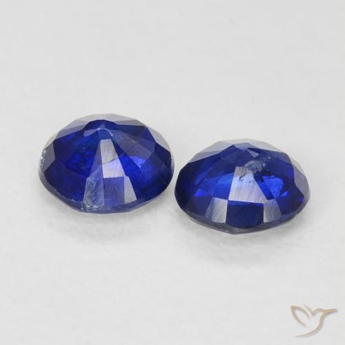 Gemme di Cianite Blu reale naturale da 0.66 ct, Rotondo, VS-SI