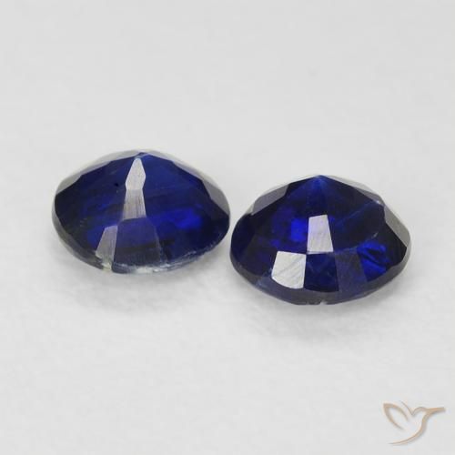 Gemme di Cianite Blu reale naturale da 0.68 ct, Rotondo, VS-SI