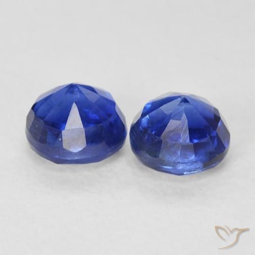 Gemme di Cianite Blu reale naturale da 0.98 ct, Rotondo, VS-SI