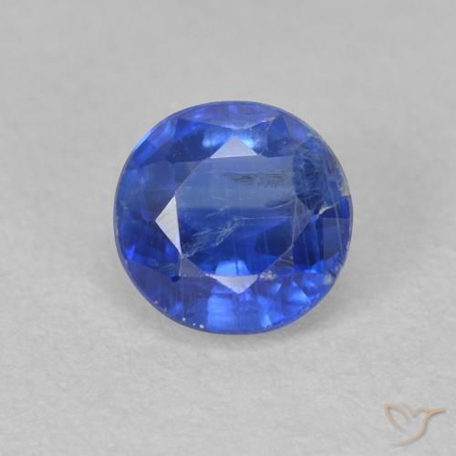 0.72ct Naturale vero blu Cianite, Rotondo, SI