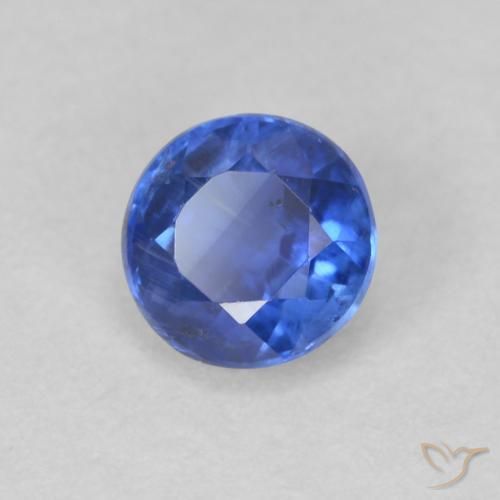 Cianite vero blu naturale da 0.75 ct, Rotondo, SI