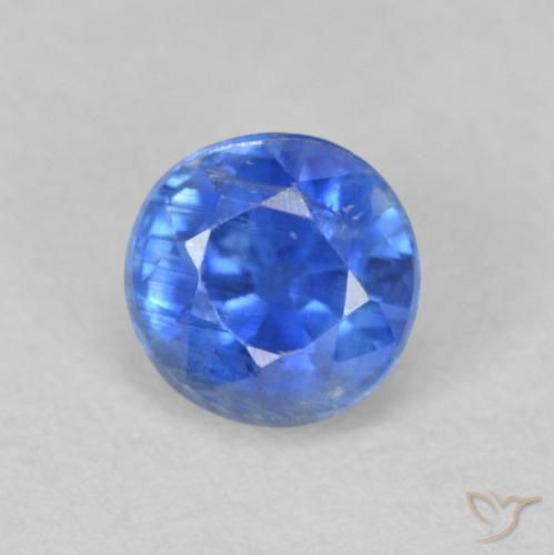 0.73ct Naturale Bambina blu Cianite, Rotondo, SI