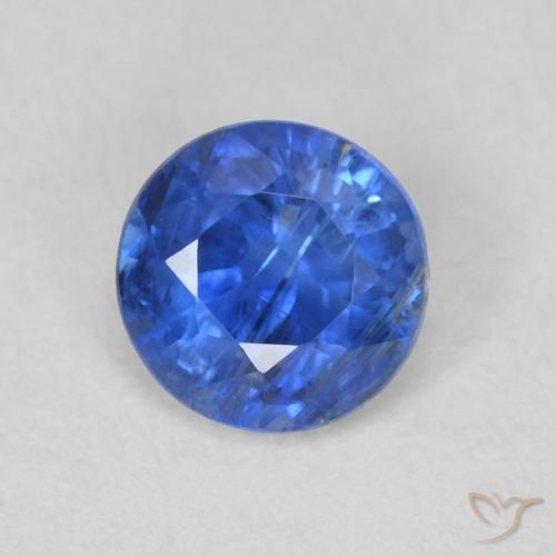 0.64ct Naturale vero blu Cianite, Rotondo, SI