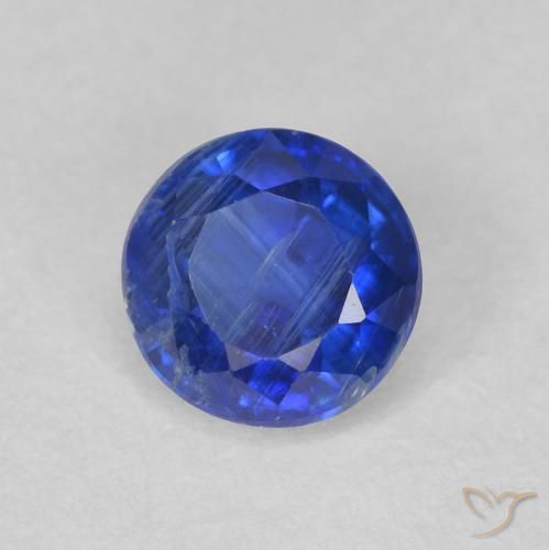 Cianite vero blu naturale da 0.72 ct, Rotondo, SI