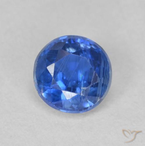 Cianite vero blu naturale da 0.68 ct, Rotondo, SI