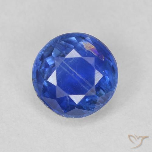 0.76ct Naturale vero blu Cianite, Rotondo, SI
