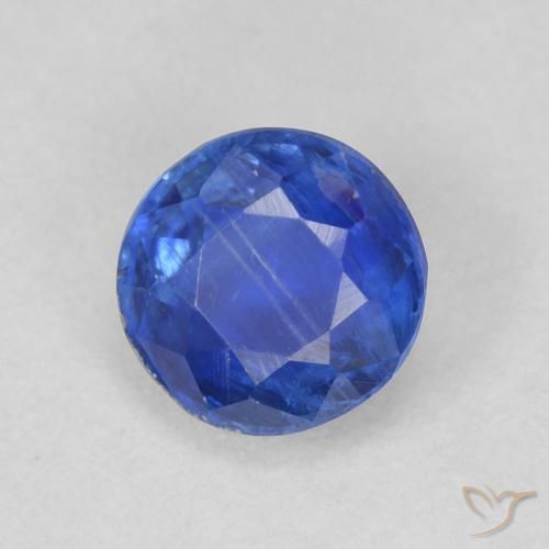Cianite vero blu naturale da 0.76 ct, Rotondo, SI