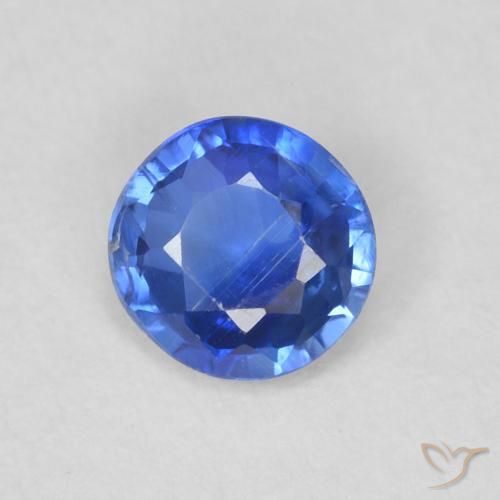 0.48ct Naturale vero blu Cianite, Rotondo, SI