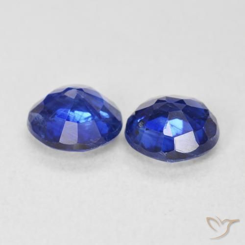 Gemme di Cianite Blu scuro naturale da 1.27 ct, Rotondo, SI