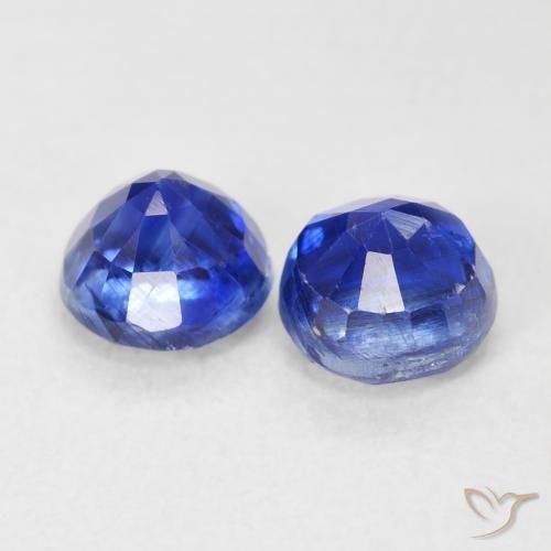 Gemme di Cianite Blu scuro naturale da 1.68 ct, Rotondo, SI