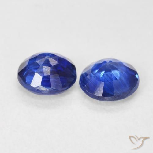 Gemme di Cianite Blu profondo azzurro naturale da 1.20 ct, Rotondo, SI