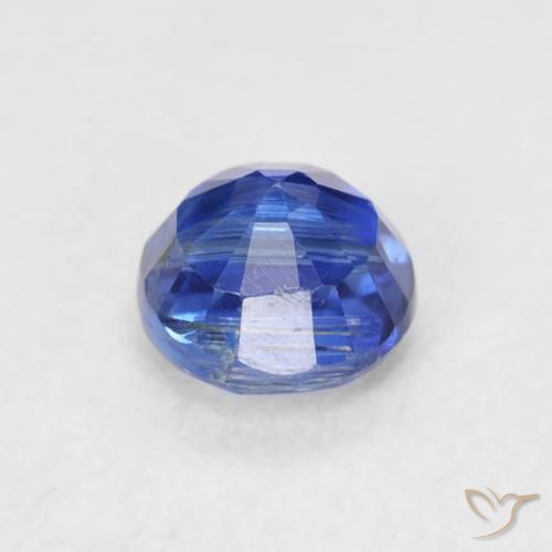 Cianite Blu navy naturale da 0.71 ct, Rotondo, SI