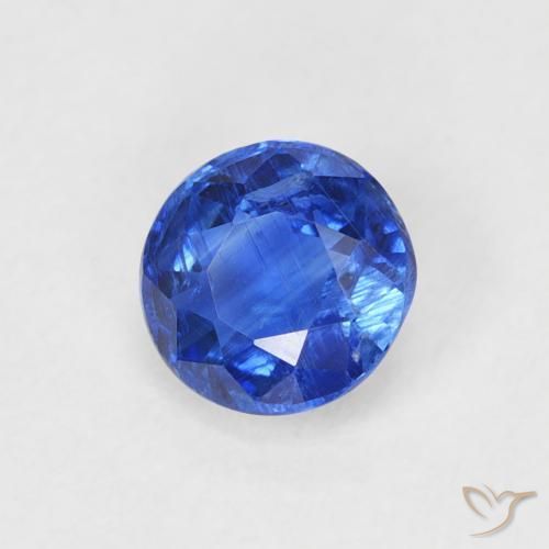 Cianite vero blu naturale da 0.69 ct, Rotondo, SI