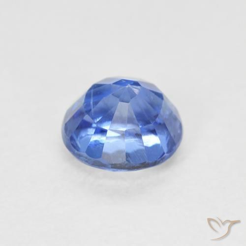 Cianite Blu medio naturale da 0.72 ct, Rotondo, SI