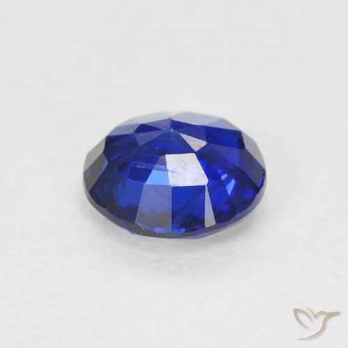 Cianite Blu Navy Intenso naturale da 0.53 ct, Rotondo, SI