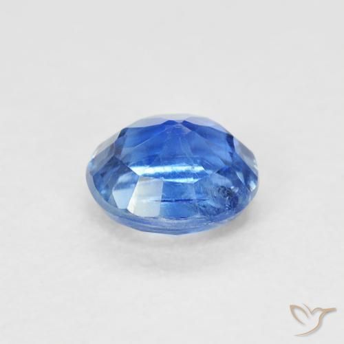 Cianite Blu Navy brillante naturale da 0.65 ct, Rotondo, SI