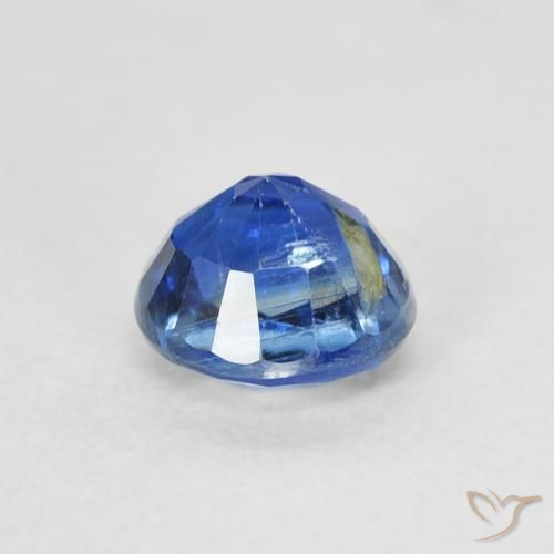 Cianite Blu navy chiaro naturale da 0.82 ct, Rotondo, SI