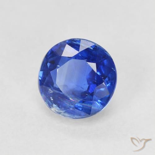 Cianite vero blu naturale da 0.83 ct, Rotondo, SI