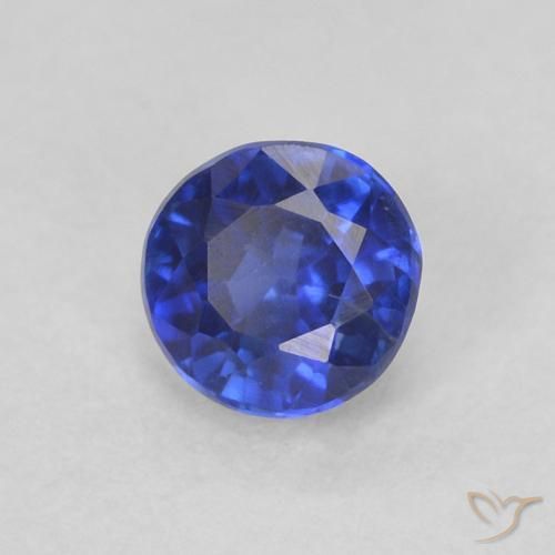 Cianite Blu reale naturale da 0.39 ct, Rotondo, VS-SI
