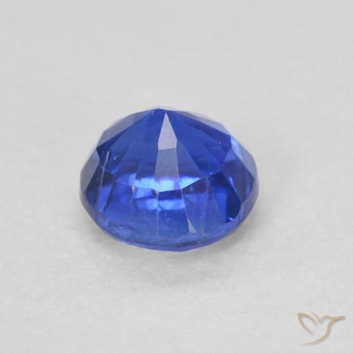 Cianite Blu reale naturale da 0.39 ct, Rotondo, VS-SI