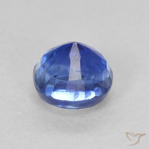 Cianite Blu reale naturale da 0.51 ct, Rotondo, SI