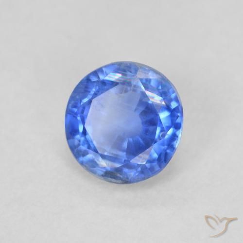 Cianite Bambina blu naturale da 0.31 ct, Rotondo, VS-SI