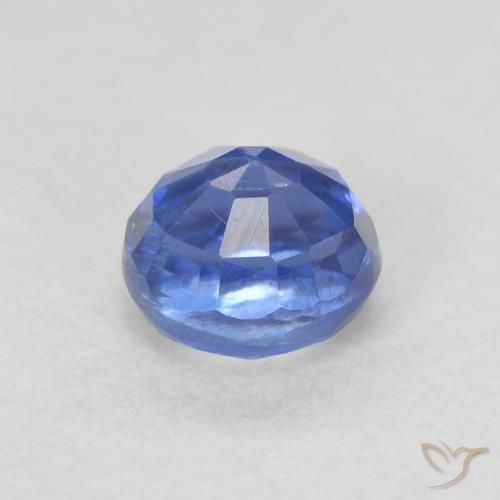 Cianite Blu scuro naturale da 0.49 ct, Rotondo, SI