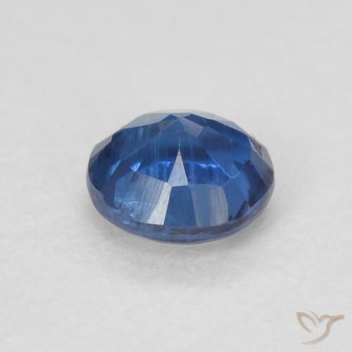 Cianite Blu navy naturale da 0.36 ct, Rotondo, SI
