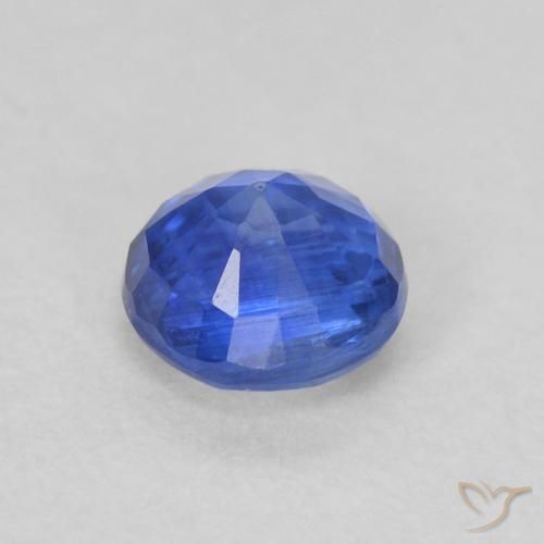 Cianite Blu profondo azzurro naturale da 0.44 ct, Rotondo, SI