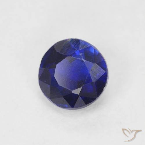 Cianite Blu navy naturale da 0.47 ct, Rotondo, VS-SI