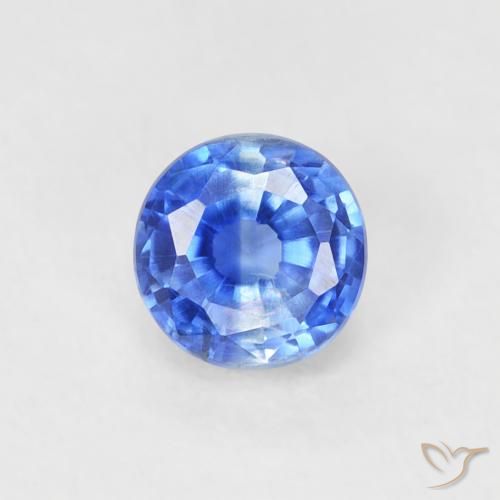0.41ct Naturale vero blu Cianite, Rotondo, VS-SI