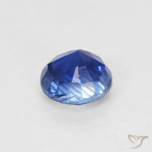 Cianite Blu navy naturale da 0.43 ct, Rotondo, VS-SI