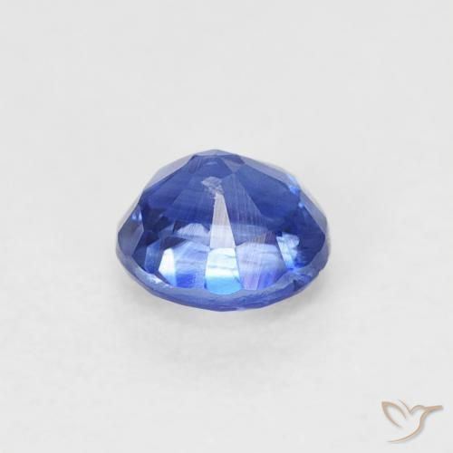 Cianite Blu navy naturale da 0.41 ct, Rotondo, VS-SI
