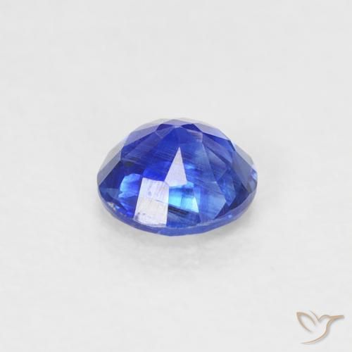 Cianite Blu profondo azzurro naturale da 0.32 ct, Rotondo, VS-SI