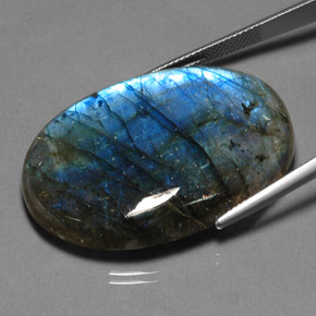 Labradorite Multicolore naturale da 62.84 ct, Trasparente, Trasparente/Traslucido