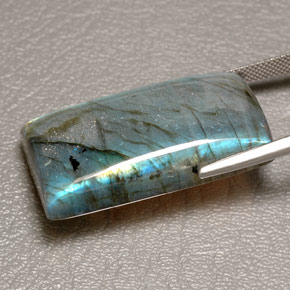Labradorite naturale multicolore da 66,83 ct, trasparente, trasparente/traslucido