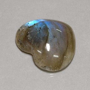 Labradorite naturale multicolore da 9,60 ct, trasparente, trasparente/traslucido