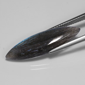 Labradorite naturale multicolore da 7,34 ct, trasparente, trasparente/traslucido