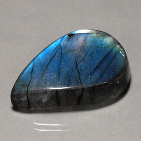 Labradorite naturale multicolore da 33,42 ct, trasparente, trasparente/traslucido