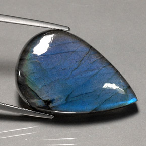 Labradorite naturale multicolore da 33,42 ct, trasparente, trasparente/traslucido