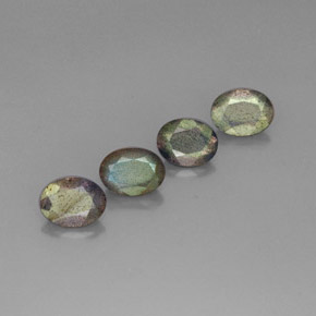 Labradorite naturale multicolore da  ct, trasparente, trasparente/traslucido