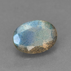 Labradorite naturale multicolore da 1,07 ct, trasparente, trasparente/traslucido