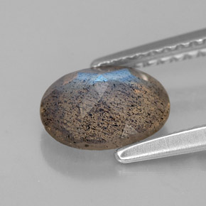 Labradorite naturale multicolore da 1,02 ct, trasparente, trasparente/traslucido