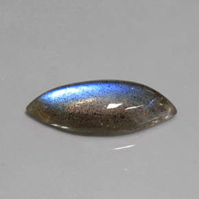 Labradorite Multicolore naturale da 7.01 ct, Taglio marquise, Traslucido