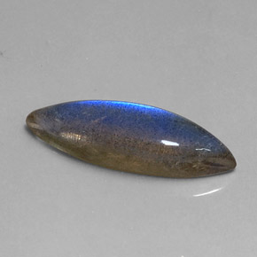 Labradorite naturale multicolore da 7,58 ct, marchesa, traslucido