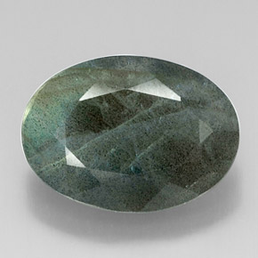 Labradorite Multicolore naturale da 12.78 ct, Taglio ovale, Opaco