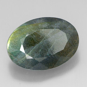 Labradorite Multicolore naturale da 12.78 ct, Taglio ovale, Opaco