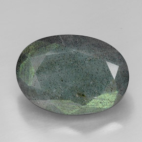 Labradorite Multicolore naturale da 14.61 ct, Taglio ovale, Opaco