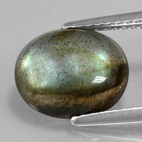 Labradorite Multicolore naturale da 2.73 ct, Taglio ovale, Opaco