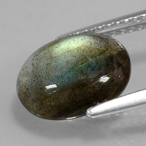 Labradorite Multicolore naturale da 2.73 ct, Taglio ovale, Opaco